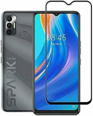 SMARTCASE Edge To Edge Tempered Glass for TECNO SPARK 7(Pack of 1)