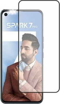 SMARTCASE Edge To Edge Tempered Glass for TECNO SPARK 7 PRO(Pack of 1)