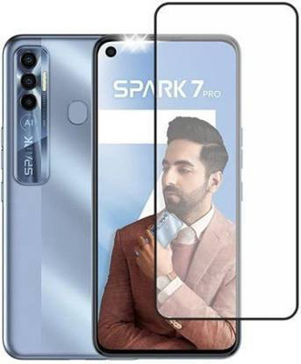 SMARTCASE Edge To Edge Tempered Glass for TECNO SPARK 7 PRO(Pack of 1)