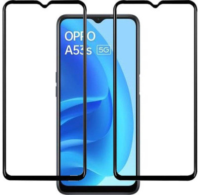aplexx Edge To Edge Tempered Glass for OPPO A53S 5G | Premium Quality Full Glue 9H Hardness Anti Scratch Full Edge(Pack of 2)