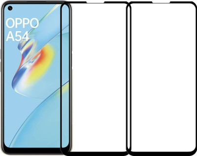 aplexx Edge To Edge Tempered Glass for OPPO A54 | Premium Quality Full Glue 9H Hardness Anti Scratch Full Edge(Pack of 2)