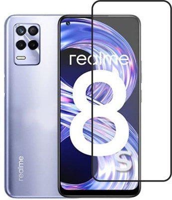 BeeVault Edge To Edge Tempered Glass for Realme 8s 5G(Pack of 1)