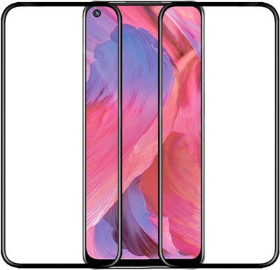 aplexx Edge To Edge Tempered Glass for OPPO A74 5G | Premium Quality Full Glue 9H Hardness Anti Scratch Full Edge(Pack of 2)