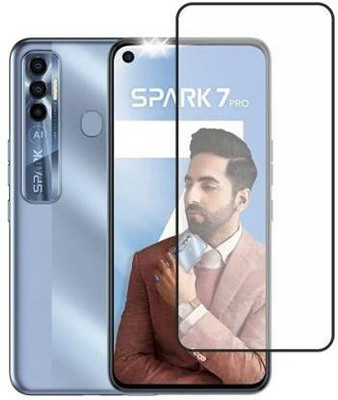 SMARTCASE Edge To Edge Tempered Glass for TECNO SPARK 7 PRO(Pack of 1)
