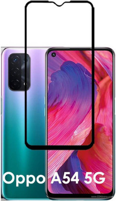 aplexx Edge To Edge Tempered Glass for OPPO A54 5G | Premium Quality Full Glue 9H Hardness Anti Scratch Full Edge(Pack of 1)
