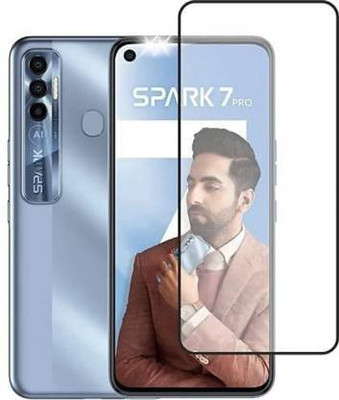 SMARTCASE Edge To Edge Tempered Glass for TECNO SPARK 7 PRO(Pack of 1)