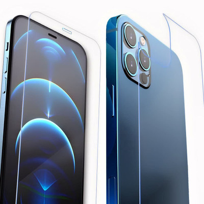 ELEF Front and Back Screen Guard for Apple iPhone 13 Pro Front and Back Both Flexible Impossible Fiber Glass (Not Tempered Glass)(Pack of 1)