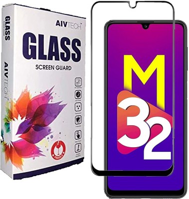 AIV TECH Tempered Glass Guard for Tempered Glass Screen Protector Compatible For Samsung Galaxy M32 With Edge to Edge Screen Coverage and Easy Installation Kit (Pack Of 1)(Pack of 1)