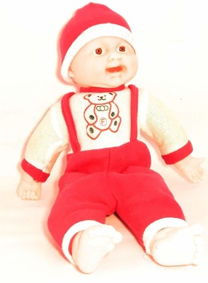 Patly Happy Baby Musical Touch Sensors and Laughing Boy Doll  - 40 cm(Multicolor)