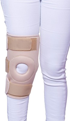 FIDO Functional Knee Support Open Patella Hinge Knee Brace Adjustable Knee Cap Support Knee Support(Beige)