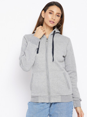 Spirit Full Sleeve Solid Women Sweatshirt