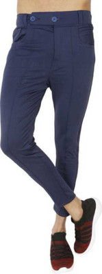 RKM STORE Printed Men Blue Track Pants