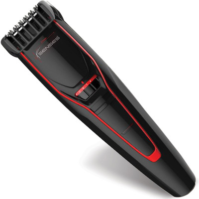 Senses Beard Trimmer for Men Charging Trimmer 60 min  Runtime 20 Length Settings(Black, Red)