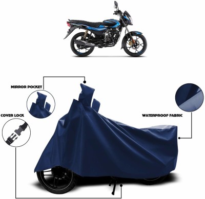 KEDIT Two Wheeler Cover for Bajaj(Platina 110, Blue)