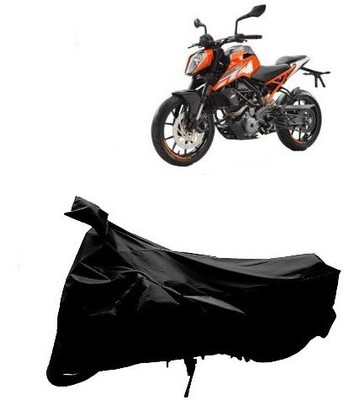 Naturals World Waterproof Two Wheeler Cover for KTM, Universal For Bike(Black)