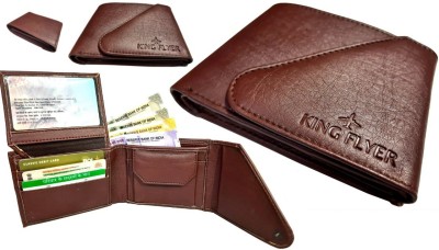 KINGFLYER Men Casual Maroon Artificial Leather Wallet(5 Card Slots)