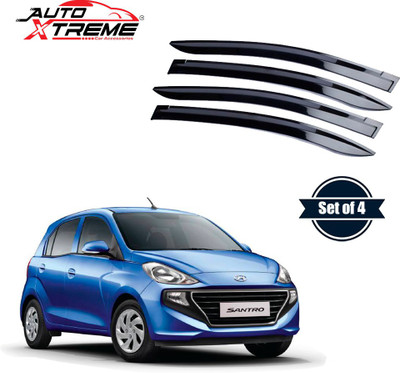Auto Xtreme For Non-convertibles Front, Rear Wind Deflector(Tinted HYUNDAI Santro)