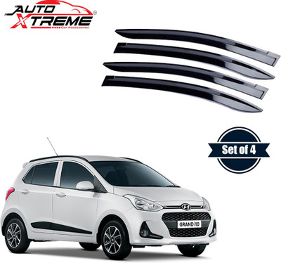 Auto Xtreme For Non-convertibles Front, Rear Wind Deflector(Tinted HYUNDAI Grand i10)