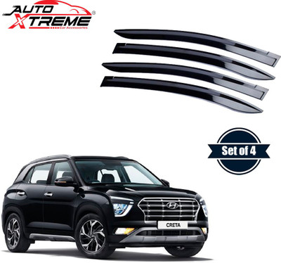 Auto Xtreme For Non-convertibles Front, Rear Wind Deflector(Tinted HYUNDAI Creta)