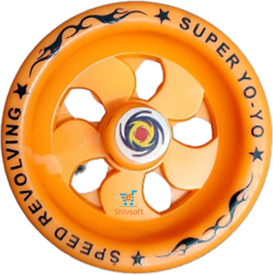 Shivsoft Suspended Wind Spinner(Orange)