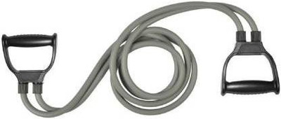 ShopiMoz Heavy Quality Exercise for Stretching Full Body Workout Home Gym Toning Tube Resistance Tube(Grey)