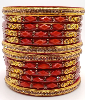 Priya art creation Lac Bangle Set(Pack of 12)