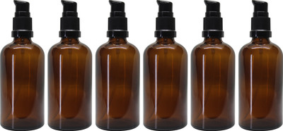 nsb herbals 100 ml Glass Bottle(Pack of 6, Brown)
