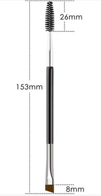 UniTale Professional New Quality Angled 2 in 1 Double Sided Spoolie And Eyebrow Brush Light In weight Reusable Eyebrow Shaping Tool(Pack of 1)