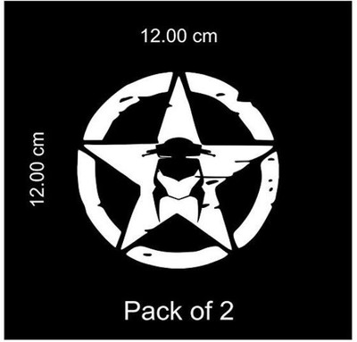 SARVAVIDYA Sticker & Decal for Car & Bike(White)