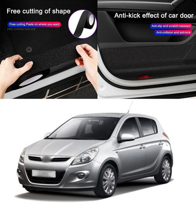 PRTEK 5D Universal Car Door Edge Entry Guards Scratch Cover Door Sill Protector Paint Car Bumper Door Guard Hood Sticker Rear Bumper Guard Scratch Protection V85 Matte, Glossy, Chrome Hyundai i20 Side Garnish