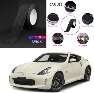 PECUNIA Rubber Car Bumper Guard(Black, Pack of 1, Nissan, 370z)