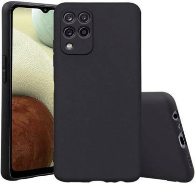 SMARTCASE Back Cover for SAMSUNG GALAXY A22 4G(Black, Grip Case, Silicon, Pack of: 1)