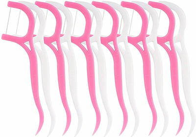 SATISFY POINT DFS_Dental Floss Sticks (Toothpicks) 1 Packet - 20 Pcs(7.6 cm, Pack of 20)