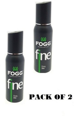 FOGG Fine Fizzy Dew 120ml Each (Set of =2) Deodorant Spray  -  For Men(240 ml, Pack of 2)