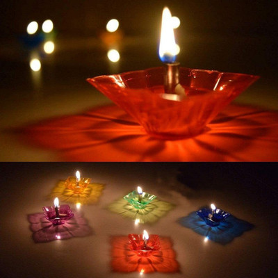 AVNEEL Plastic (Pack of 12) Table Diya Set(Height: 1 inch)