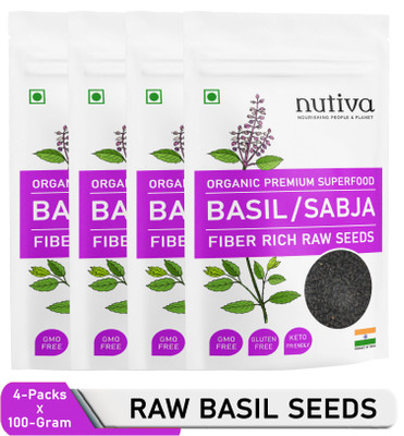 Nutiva Basil Seeds Seed(400 g)
