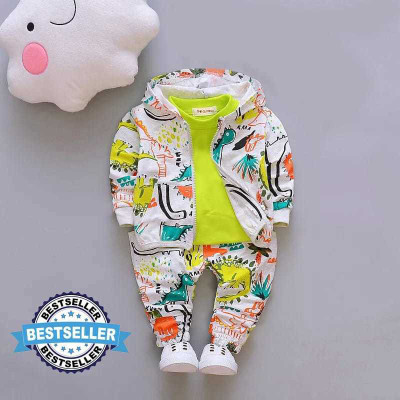Bluestar Enterprise Baby Boys & Baby Girls Party(Festive) Blazer Bow Tie, Coat, T-shirt, Track Pants, Track Suit, Waistcoat(NEYON GREEN)