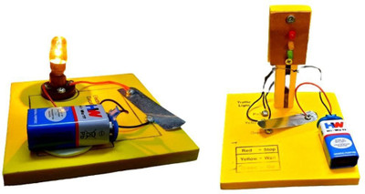 Smartcircuits DIY Science Kit | DIY STEM Kit| STEM Activities for Age 5 Years -16 Years | DIY Electric Circuit & Traffic Light Kit | Learning & Educational DIY STEM Toy Made in India(Multicolor)