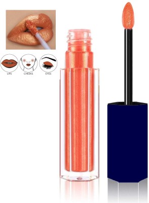 Latixmat MATTE FINISH, SMUDGE PROOF, KISS PROOF ORANGE LIP CHROME LIPSTICK(ORANGE, 8 ml)