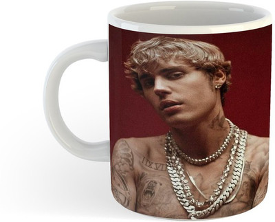 ADN21 All Day New Printed Justin Biebar Ceramic Coffee 21 Ceramic Coffee Mug(330 ml)
