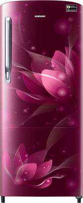 SAMSUNG 192 L Direct Cool Single Door 2 Star Refrigerator(Blooming Saffron Red, RR20A171BR8)