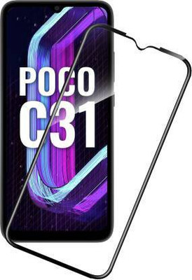 Vesno Edge To Edge Screen Guard for POCO C31, POCO C31(Pack of 1)