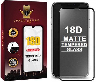 JPACC Edge To Edge Tempered Glass for Apple iPhone XS Max, APPLE IPHONE 11 PRO MAX, 18D Matte Tempered Glass Screen Protector 9H Full Coverage ANTI - DUST Rubber edges Front Matte Finish Temper Glass Guard With Installation Kit FOR XS MAX / 11 PRO MAX(Pack of 1)