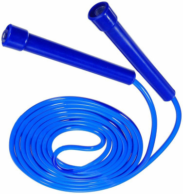 Dr Pacvu Adjustable Pencil Skipping Rope For Your Fitness Purpose Speed Skipping Rope Freestyle Skipping Rope(Blue, Length: 275 cm)