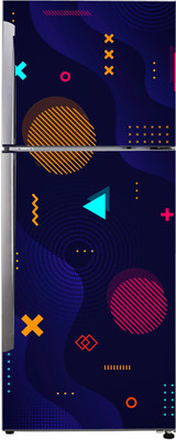 K2A Studio 60 cm abstract multicolor vector design wallpaper sticker Self Adhesive Sticker(Pack of 1)