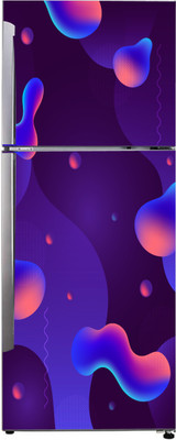 K2A Studio 60 cm abstract multicolor 3d geometric shape design wallpaper sticker Self Adhesive Sticker(Pack of 1)