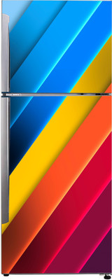 K2A Studio 60 cm abstract multicolor 3d lines stylish design sticker Self Adhesive Sticker(Pack of 1)
