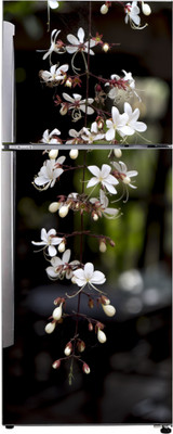 K2A Studio 60 cm beautiful hanging white flower with blur background wallpaper Self Adhesive Sticker(Pack of 1)