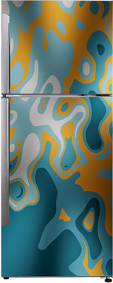 K2A Studio 60 cm abstract multicolor splash flat pattern design sticker Self Adhesive Sticker(Pack of 1)