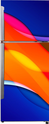 K2A Studio 60 cm abstract multicolor 3d flare stylish design wallpaper sticker Self Adhesive Sticker(Pack of 1)